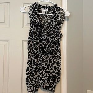 Sheer Sleeveless Blouse L